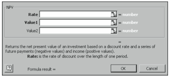 Figure 5-2. The second Paste Function dialog box.