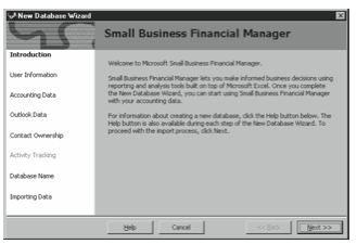 Figure 9-1. The first New Database Wizard dialog box.
